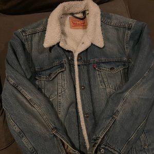 Mens Levi’s Sherpa denim jacket
